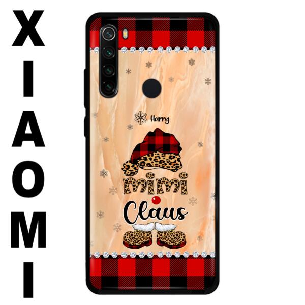 Custom Personalized Mimi Claus Phone Case - Upto 9 Names - Gift For Grandma - Case For Xiaomi, Oppo And Huawei