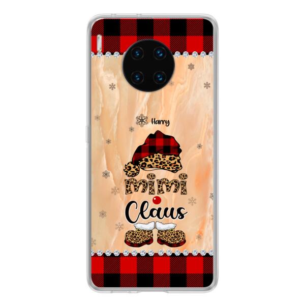 Custom Personalized Mimi Claus Phone Case - Upto 9 Names - Gift For Grandma - Case For Xiaomi, Oppo And Huawei