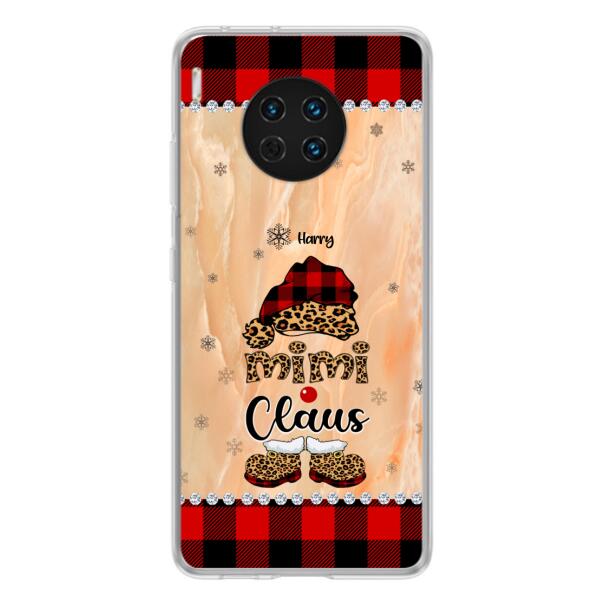 Custom Personalized Mimi Claus Phone Case - Upto 9 Names - Gift For Grandma - Case For Xiaomi, Oppo And Huawei