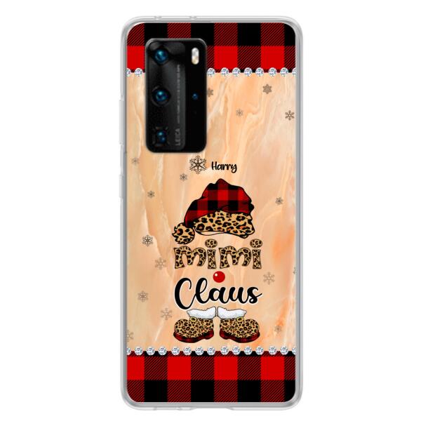 Custom Personalized Mimi Claus Phone Case - Upto 9 Names - Gift For Grandma - Case For Xiaomi, Oppo And Huawei