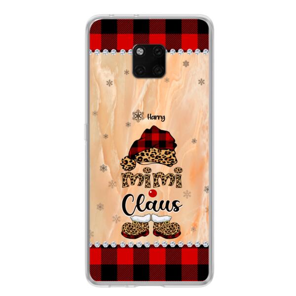 Custom Personalized Mimi Claus Phone Case - Upto 9 Names - Gift For Grandma - Case For Xiaomi, Oppo And Huawei