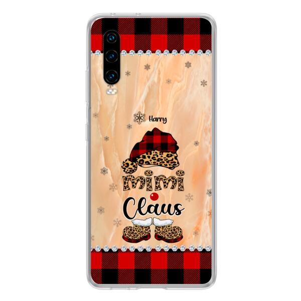 Custom Personalized Mimi Claus Phone Case - Upto 9 Names - Gift For Grandma - Case For Xiaomi, Oppo And Huawei