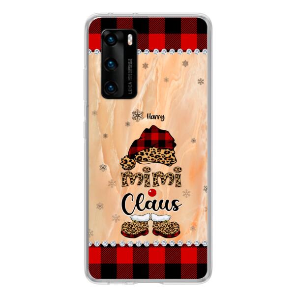 Custom Personalized Mimi Claus Phone Case - Upto 9 Names - Gift For Grandma - Case For Xiaomi, Oppo And Huawei