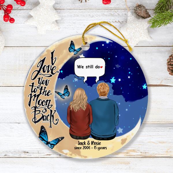 Custom Personalized Old Couple Ornament - Best Gift For Couple - We Still Do