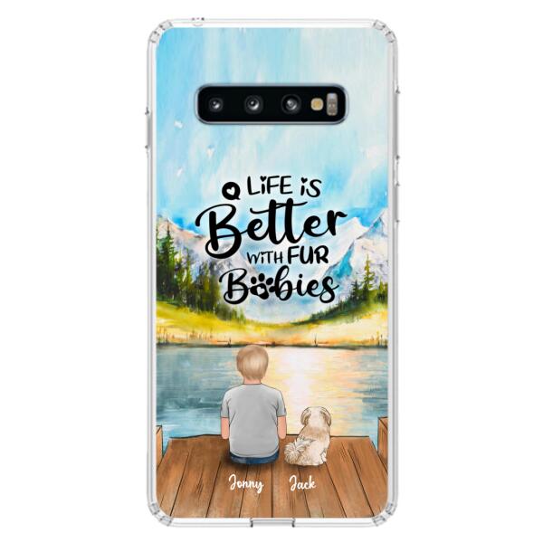 Custom Personalized Pet Kid Phone Case - Life Is Better With Fur Babies - Case For iPhone And Samsung