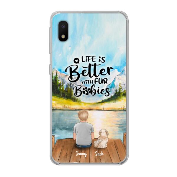 Custom Personalized Pet Kid Phone Case - Life Is Better With Fur Babies - Case For iPhone And Samsung