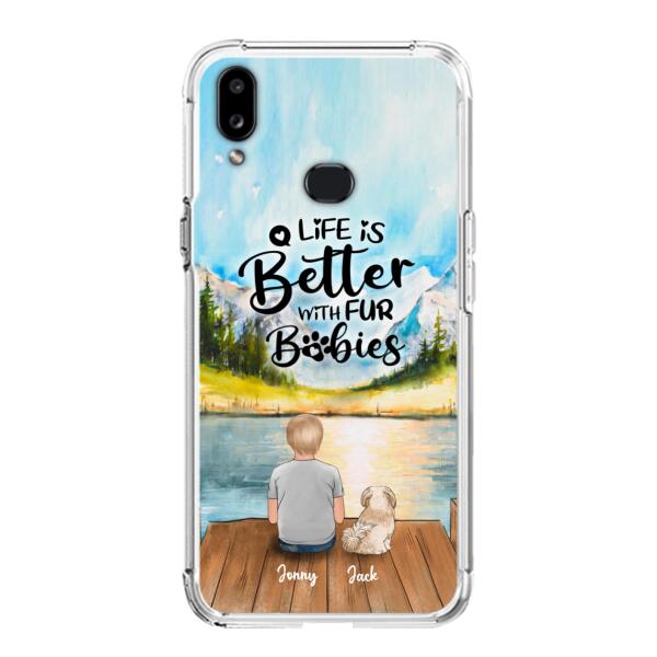 Custom Personalized Pet Kid Phone Case - Life Is Better With Fur Babies - Case For iPhone And Samsung