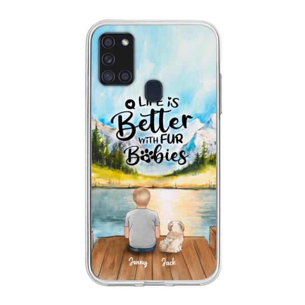 Custom Personalized Pet Kid Phone Case - Life Is Better With Fur Babies - Case For iPhone And Samsung