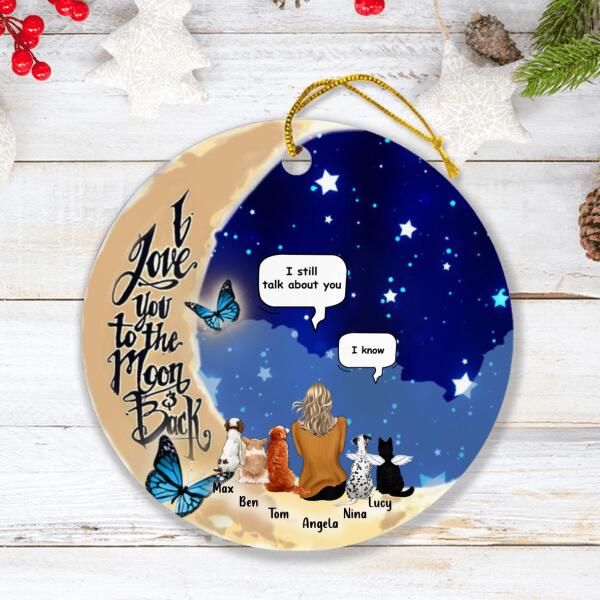 Custom Personalized Memorial Pet Ornament - Best Gift For Dog/Cat Lover