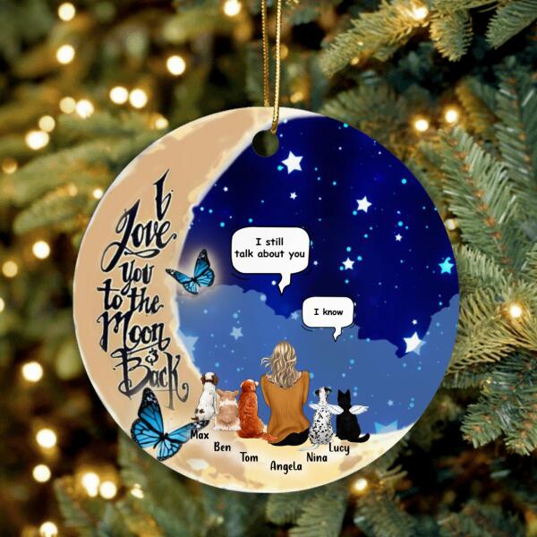 Custom Personalized Memorial Pet Ornament - Best Gift For Dog/Cat Lover