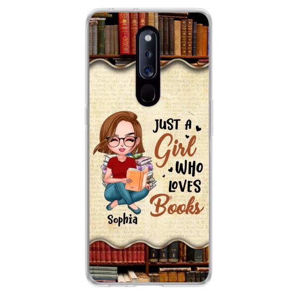 Custom Personalized Just A Girl Who Loves Books Phone Case - Gift Idea For Books Lover - Case For Xiaomi, Oppo And Huawei