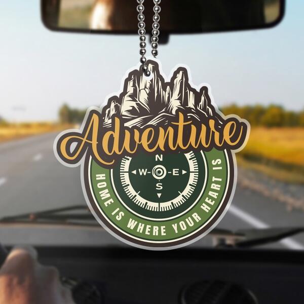 Custom Personalized Camping Car Ornament - Upto 12 Options - Gift Idea For Camping Lover