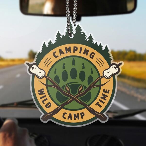 Custom Personalized Camping Car Ornament - Upto 12 Options - Gift Idea For Camping Lover