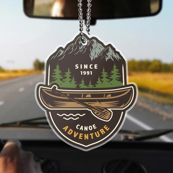 Custom Personalized Camping Car Ornament - Upto 12 Options - Gift Idea For Camping Lover