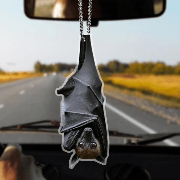 Custom Personalized Bat Car Ornament - Gift Idea For Bat Lover