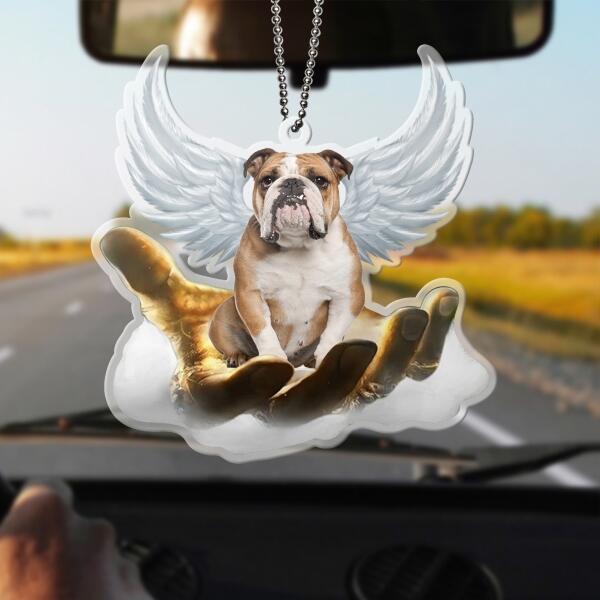 Custom Personalized Memorial Dog Car Ornament - Upto 12 Dog Breeds - Gift Idea For Dog Lover