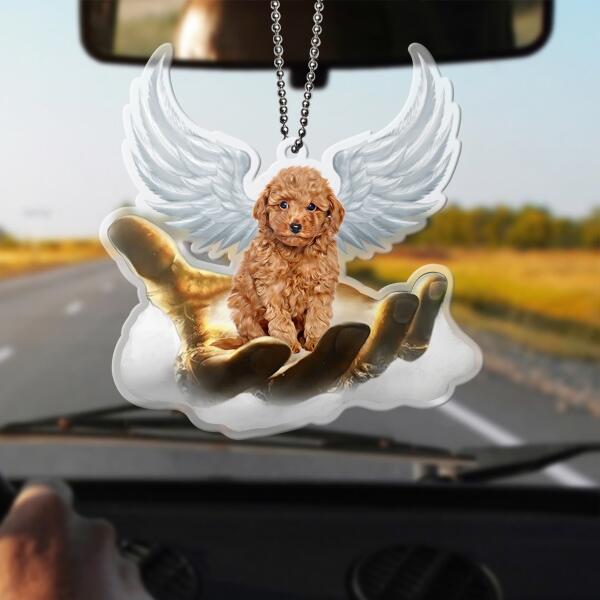 Custom Personalized Memorial Dog Car Ornament - Upto 12 Dog Breeds - Gift Idea For Dog Lover