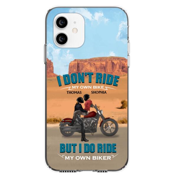 Custom Personalized Couple Riding Phone Case - Gifts For Riders - I Don't Ride My Own Bike But I Do Ride My Own Bike