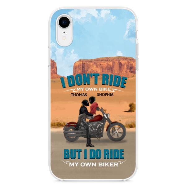 Custom Personalized Couple Riding Phone Case - Gifts For Riders - I Don't Ride My Own Bike But I Do Ride My Own Bike