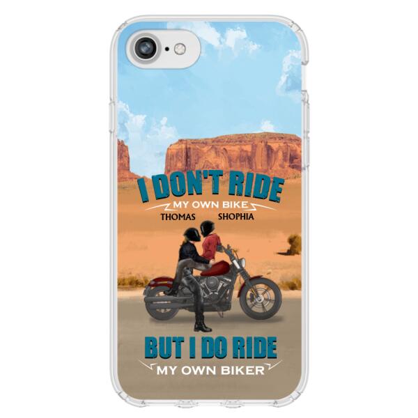 Custom Personalized Couple Riding Phone Case - Gifts For Riders - I Don't Ride My Own Bike But I Do Ride My Own Bike