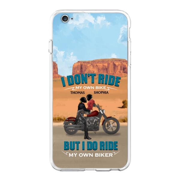 Custom Personalized Couple Riding Phone Case - Gifts For Riders - I Don't Ride My Own Bike But I Do Ride My Own Bike