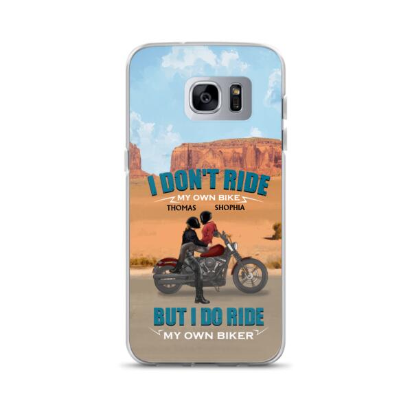 Custom Personalized Couple Riding Phone Case - Gifts For Riders - I Don't Ride My Own Bike But I Do Ride My Own Bike