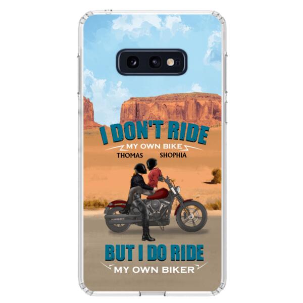 Custom Personalized Couple Riding Phone Case - Gifts For Riders - I Don't Ride My Own Bike But I Do Ride My Own Bike