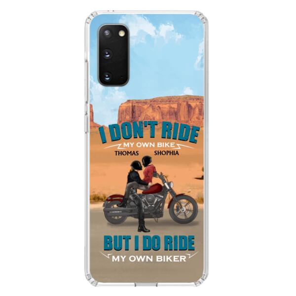 Custom Personalized Couple Riding Phone Case - Gifts For Riders - I Don't Ride My Own Bike But I Do Ride My Own Bike