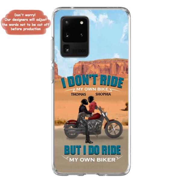 Custom Personalized Couple Riding Phone Case - Gifts For Riders - I Don't Ride My Own Bike But I Do Ride My Own Bike