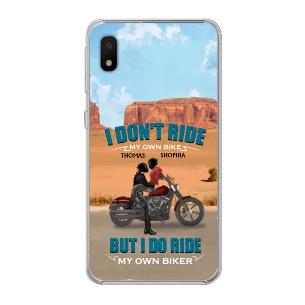 Custom Personalized Couple Riding Phone Case - Gifts For Riders - I Don't Ride My Own Bike But I Do Ride My Own Bike