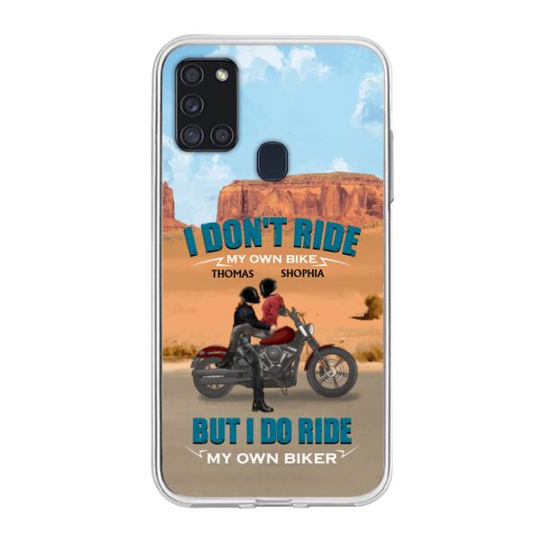 Custom Personalized Couple Riding Phone Case - Gifts For Riders - I Don't Ride My Own Bike But I Do Ride My Own Bike