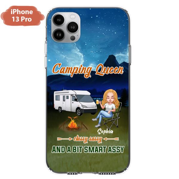 Custom Personalized Camping Queen Phone Case - Gift Idea For Camping Lover - Case For iPhone And Samsung