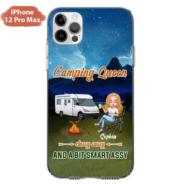 Custom Personalized Camping Queen Phone Case - Gift Idea For Camping Lover - Case For iPhone And Samsung