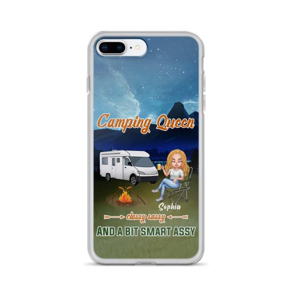 Personalized Camping Queen Phone Case - Gift Idea For Camping Lover - Case For iPhone And Samsung