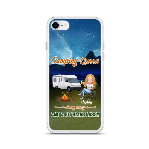 Custom Personalized Camping Queen Phone Case - Gift Idea For Camping Lover - Case For iPhone And Samsung