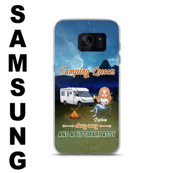 Custom Personalized Camping Queen Phone Case - Gift Idea For Camping Lover - Case For iPhone And Samsung