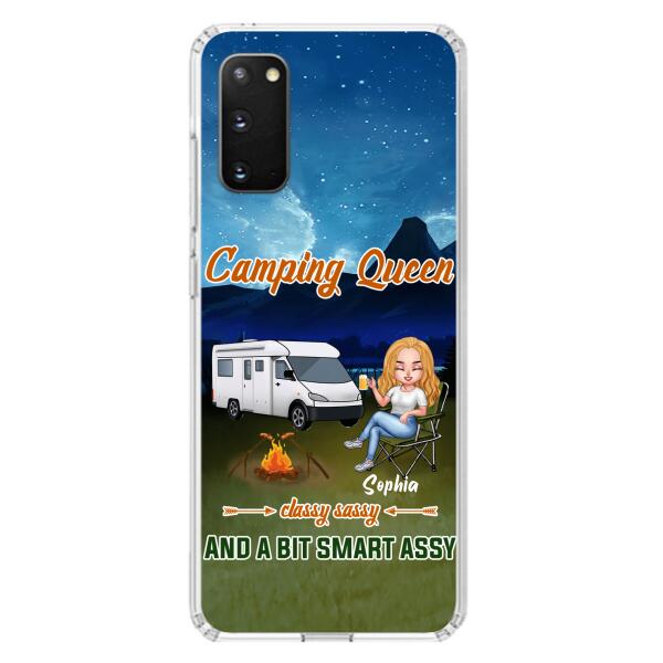 Custom Personalized Camping Queen Phone Case - Gift Idea For Camping Lover - Case For iPhone And Samsung