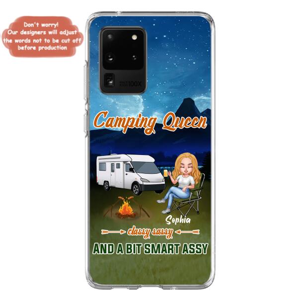 Custom Personalized Camping Queen Phone Case - Gift Idea For Camping Lover - Case For iPhone And Samsung