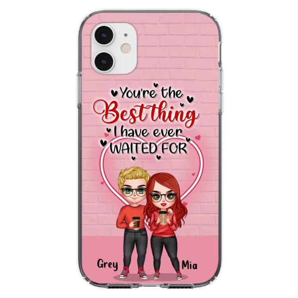 Custom Personalized Couple Phone Case - Valentine's Day Gift Idea For Couple - I love My Wife Awesome Wife - Case For iPhone And Samsung