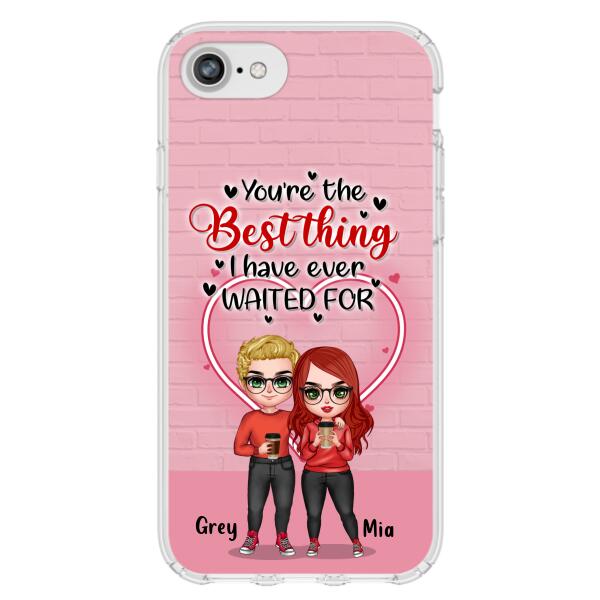 Custom Personalized Couple Phone Case - Valentine's Day Gift Idea For Couple - I love My Wife Awesome Wife - Case For iPhone And Samsung