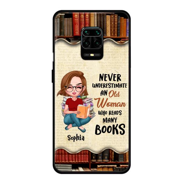 Custom Personalized Old Woman Books Phone Case - Gift Idea For Books Lover - Case For Xiaomi, Oppo And Huawei