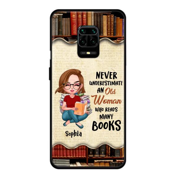 Custom Personalized Old Woman Books Phone Case - Gift Idea For Books Lover - Case For Xiaomi, Oppo And Huawei