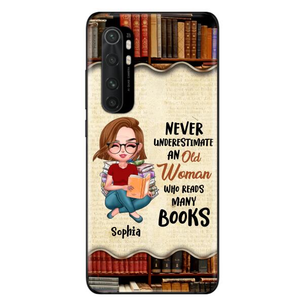 Custom Personalized Old Woman Books Phone Case - Gift Idea For Books Lover - Case For Xiaomi, Oppo And Huawei