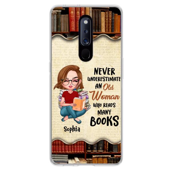 Custom Personalized Old Woman Books Phone Case - Gift Idea For Books Lover - Case For Xiaomi, Oppo And Huawei