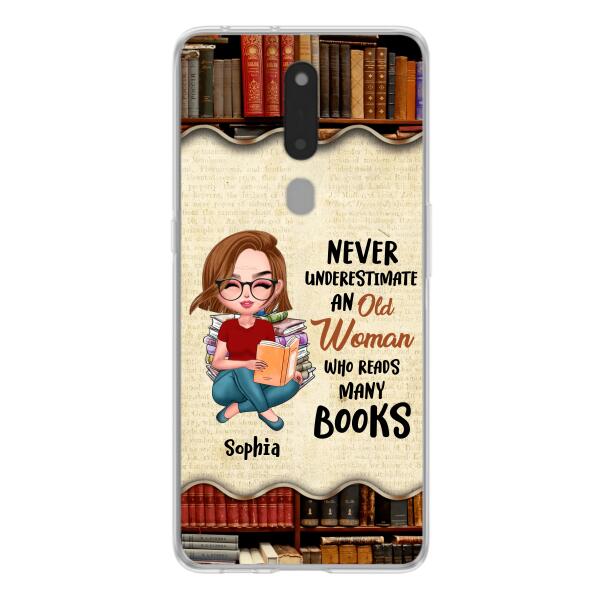 Custom Personalized Old Woman Books Phone Case - Gift Idea For Books Lover - Case For Xiaomi, Oppo And Huawei