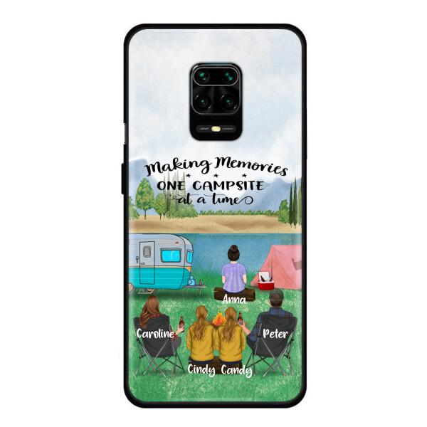 Custom Personalized Camping Phone Case - Couple With 3 Kids - Gift Idea For Camping Lover - Case For Xiaomi, Oppo And Huawei