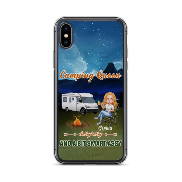 Custom Personalized Camping Queen Phone Case - Gift Idea For Camping Lover - Case For iPhone And Samsung