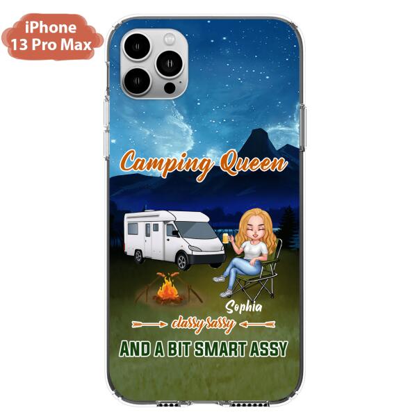 Custom Personalized Camping Queen Phone Case - Gift Idea For Camping Lover - Case For iPhone And Samsung