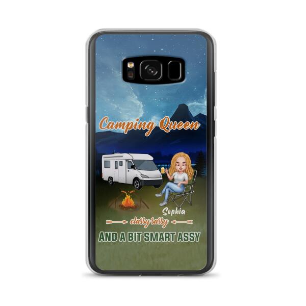 Custom Personalized Camping Queen Phone Case - Gift Idea For Camping Lover - Case For iPhone And Samsung