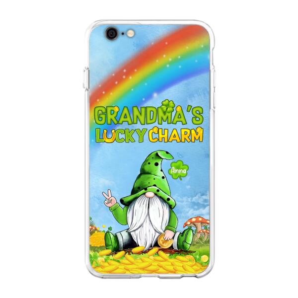 Custom Personalized iPhone Case/Samsung Case - Gift for Grandmother - Grandma's Lucky Charms Phone Case - Up to 6 Grandkids